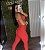 Conjunto Semi Empina Brocado Vermelho- Tamanho único 38 a 42/44 - Imagem 2