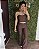 Legging Tradicional Flare Marrom - Tamanho único 38 a 42 - Imagem 1