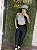 Conjunto Tradicional Mormai Cropped Azul- M/G - Imagem 1
