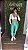 Legging Tradicional Glossy Verde água - Tamanho único 38 a 42 - Imagem 1