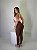 Conjunto Poliamida Rosa e Marrom Fitness - Imagem 3
