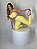 Conjunto Canelado Candy Yellow Pink Feminino - Imagem 1