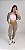 Conjunto Fitness Hope Castanho com Top Tulipa Rosa - Veste 38 a 42 - Imagem 1