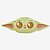 ALMOFADA  FORMATO HUGGY BABY YODA - THE MANDALORIAM - Imagem 1