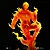 ESTÁTUA HUMAN TORCH - FANTASTIC FOUR - 1/10 - IRON STUDIOS - Imagem 5