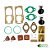 Kit de Reparos Original Brosol para Carburador de Fusca Brasília Kombi Solex H 32 PDSIT - Imagem 1