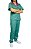 Pijama Hospitalar Unissex 100% Algodão M/C Verde - Brasbord Uniformes - Imagem 1