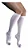 MEIA COMPRESS ANTI TROMBO  AES AD 3/4 18MMHG BRANCA - Imagem 1