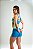 Shorts Slim Verde Shine e Turquesa - Imagem 3