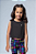 Cropped Basic Infantil Preto - Imagem 2