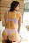 Conjunto Lingerie Recorte Bojo Meio Renda e Calcinha Fio Rendado Recorte Triangular Atrás - Imagem 2