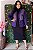 blusa azul tricot de botoes - Imagem 1
