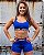 Shorts Box Duas Cores Azul Royal e Preto - Imagem 1