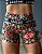 Shorts Fit Estampado Caveira e Rosas Vermelhas - Imagem 1