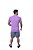 Camisa Masculina Basic Lilás - Imagem 2