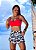 Shorts Fluity Coqueiro Preto e Branco - Imagem 1