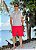 Bermuda Box Duas Cores Rosa Neon e Branco - Imagem 2