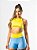 Shorts Duo Azul Céu e Amarelo Shine - Imagem 1