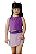 Cropped Basic Infantil Roxa Triple Under - Imagem 1