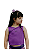 Cropped Basic Infantil Roxa Triple Under - Imagem 2