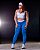 Legging Box Duas Cores Azul Turquesa e Branco - Imagem 1