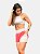 Shorts Speed Branco Shine e Rosa Neon - Imagem 1