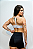 Shorts Slim Preto Shine e Branco - Imagem 3