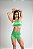 Shorts Slim Verde Shine e Turquesa - Imagem 3