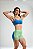 Shorts Slim Verde Shine e Turquesa - Imagem 1