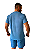 Bermuda Fit Masculina Azul Celeste - Imagem 2