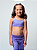Top Lotus Infantil Shine Lilás - Imagem 1