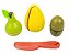 Comidinhas - kit frutinhas (mamão + pêra + kiwi) + faca - Imagem 2