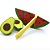 Comidinhas - kit frutinhas (abacate + melancia) + faca - Imagem 1