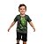 pijama dinossauro infantil menino algodão camiseta verde short preto com elástico tamanho 4 anos - Imagem 1