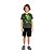 pijama infantil menino algodão camiseta verde estampa dinossauro e short preto com elástico tamanho 4 anos - Imagem 1