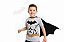 camiseta batman com capa infantil menino manga curta malha algodão tamanhos 4 e 10 anos - Imagem 2