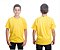 camiseta amarela lisa infantil unissex 100% algodão macia cor vibrante vários  tamanhos 2 a 16 - Imagem 5