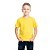 camiseta amarela lisa infantil unissex 100% algodão confortável vibrante tamanhos 2 a 16 - Imagem 1
