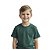 camiseta verde militar musgo infantil lisa unissex 100% algodão macia confortável tamanhos 2 a 16 - Imagem 1