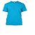 camiseta azul turquesa lisa infantil unissex 100% algodão vários tamanhos 2 a 16 - Imagem 3