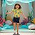 conjunto infantil menina estampa sereia divertida e estilosa blusa e short algodão várias cores tamanhos 2 a 6 anos - Imagem 3
