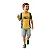 camiseta Brasil infantil masculina multicolorida gola v malha fria confortável tamanhos 2 a 8 anos - Imagem 1