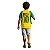 camiseta Brasil infantil masculina multicolorida gola v malha fria confortável tamanhos 2 a 8 anos - Imagem 2