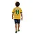 camisa do Brasil infantil estilosa vibrante 100% algodão macia confortável tamanho 10 anos - Imagem 2