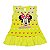 vestido minnie amarelo menina infantil degradê e babado tamanho 3 anos - Imagem 1