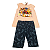 roupa da ladybug infantil menina conjunto blusa amarela bermuda preta tamanho 8 anos - Imagem 1