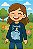 blusa princesa disney cinderela infantil feminina manga longa algodão azul nos tamanhos 6 e 8 anos - Imagem 3