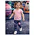 calça legging infantil menina estampada tema universo malha algodão várias cores tamanhos 2 e 3 anos - Imagem 3