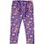 calça legging infantil menina flanelada estampa universo roxa tamanhos 4 a 8 anos - Imagem 1