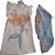 conjunto infantil fundo do mar menina blusa com short saia 2 e 3 anos - Imagem 1